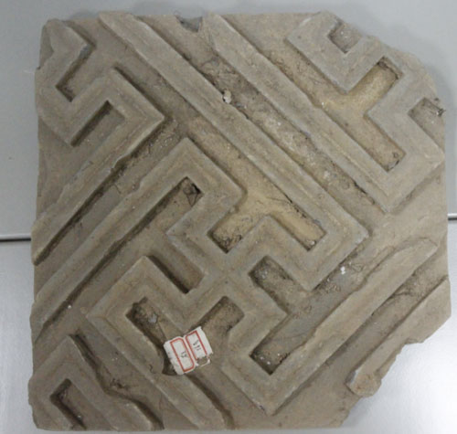 “万”字纹砖雕
