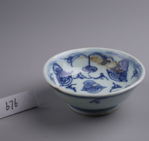 青花牡丹小碗